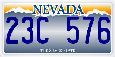NV license plate 23C576