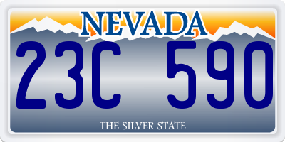NV license plate 23C590