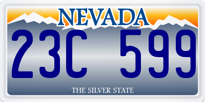 NV license plate 23C599