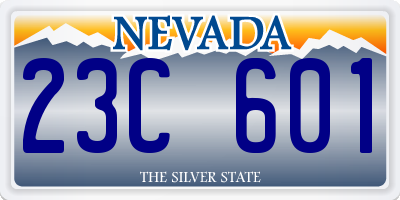NV license plate 23C601