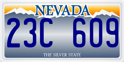 NV license plate 23C609