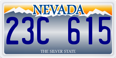 NV license plate 23C615