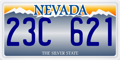 NV license plate 23C621