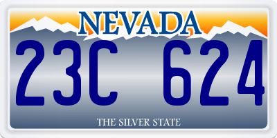 NV license plate 23C624