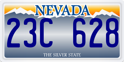 NV license plate 23C628