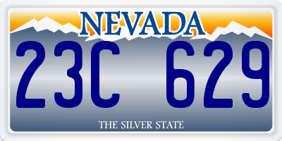 NV license plate 23C629