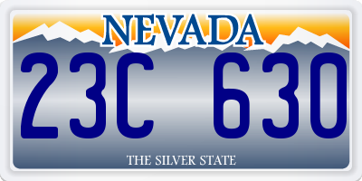 NV license plate 23C630