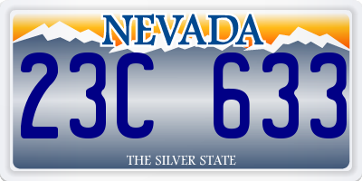 NV license plate 23C633