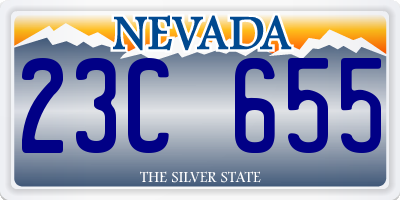 NV license plate 23C655