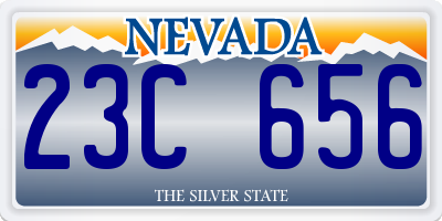 NV license plate 23C656