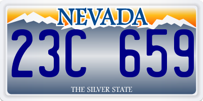 NV license plate 23C659