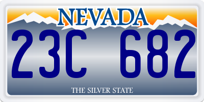 NV license plate 23C682