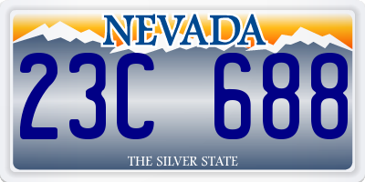 NV license plate 23C688