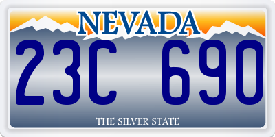 NV license plate 23C690