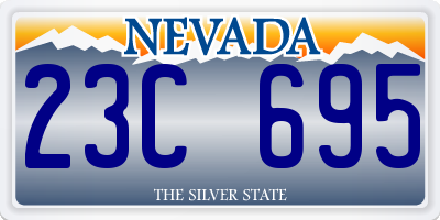 NV license plate 23C695