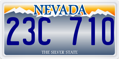 NV license plate 23C710