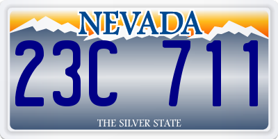 NV license plate 23C711
