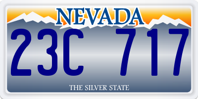 NV license plate 23C717