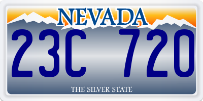 NV license plate 23C720