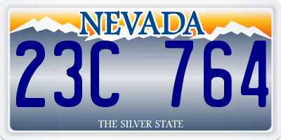 NV license plate 23C764