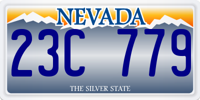 NV license plate 23C779