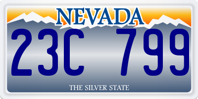 NV license plate 23C799