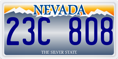 NV license plate 23C808