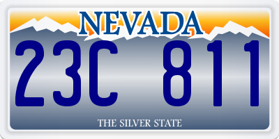 NV license plate 23C811