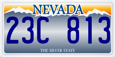 NV license plate 23C813