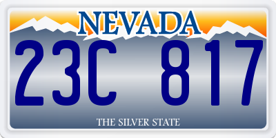 NV license plate 23C817