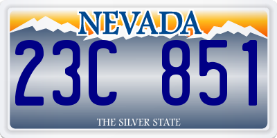 NV license plate 23C851