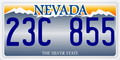 NV license plate 23C855