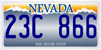 NV license plate 23C866