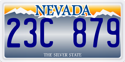 NV license plate 23C879