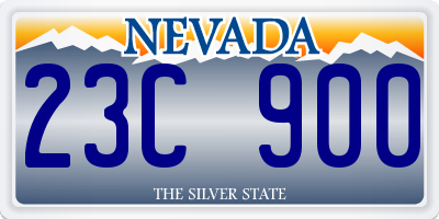 NV license plate 23C900