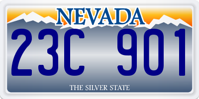 NV license plate 23C901