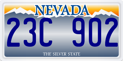 NV license plate 23C902