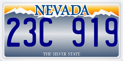 NV license plate 23C919