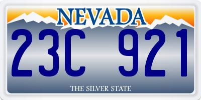NV license plate 23C921
