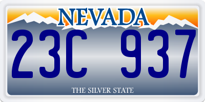 NV license plate 23C937