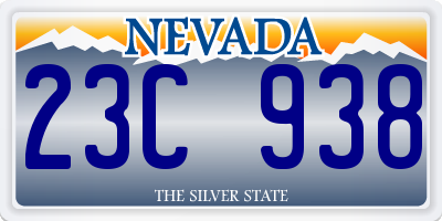 NV license plate 23C938