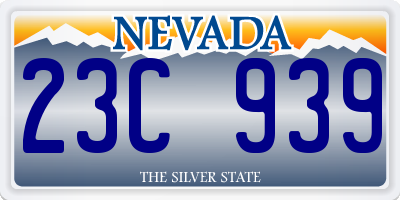 NV license plate 23C939