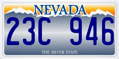 NV license plate 23C946
