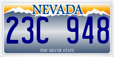 NV license plate 23C948