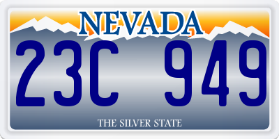 NV license plate 23C949