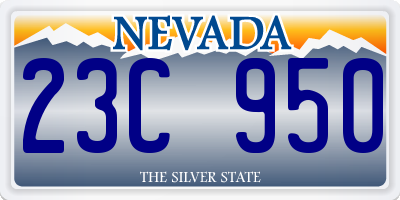 NV license plate 23C950