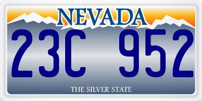 NV license plate 23C952
