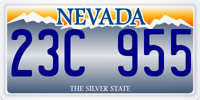 NV license plate 23C955