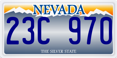 NV license plate 23C970