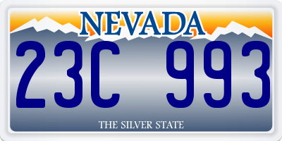 NV license plate 23C993